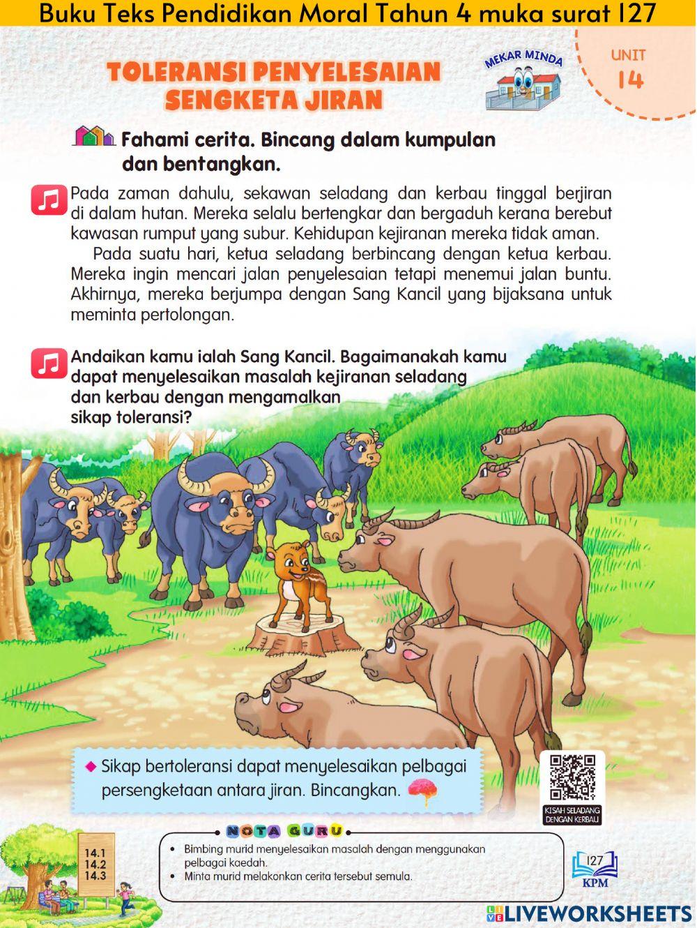 Pendidikan Moral Tahun 4 PdPR Minggu 38 Selasa 9hb November  2021 - UNIT 14 TOLERANSI - Toleransi Penyelesaian Sengketa Jiran