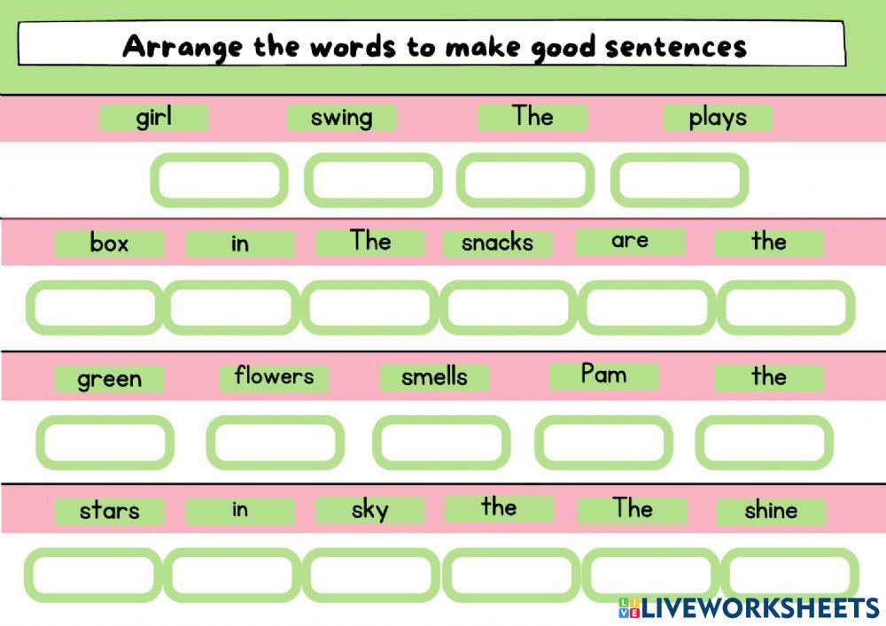 Make sentences