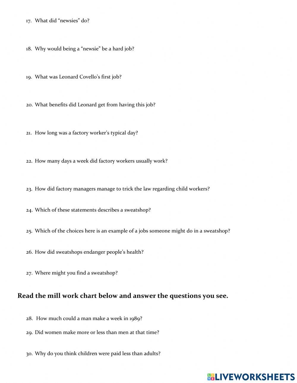 Working Kids - Child Labor in America (1820-1920)