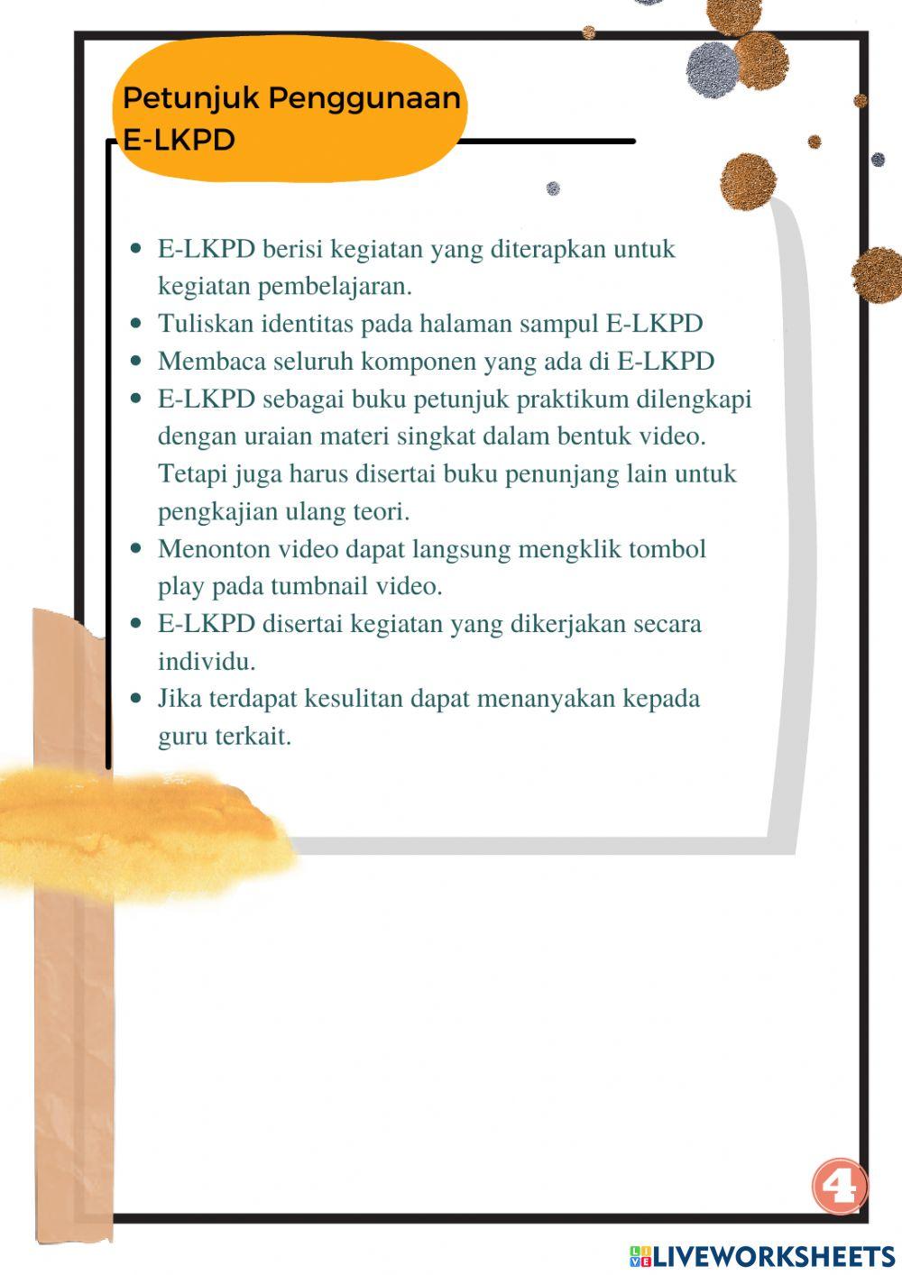E-lkpd perubahan lingkungan