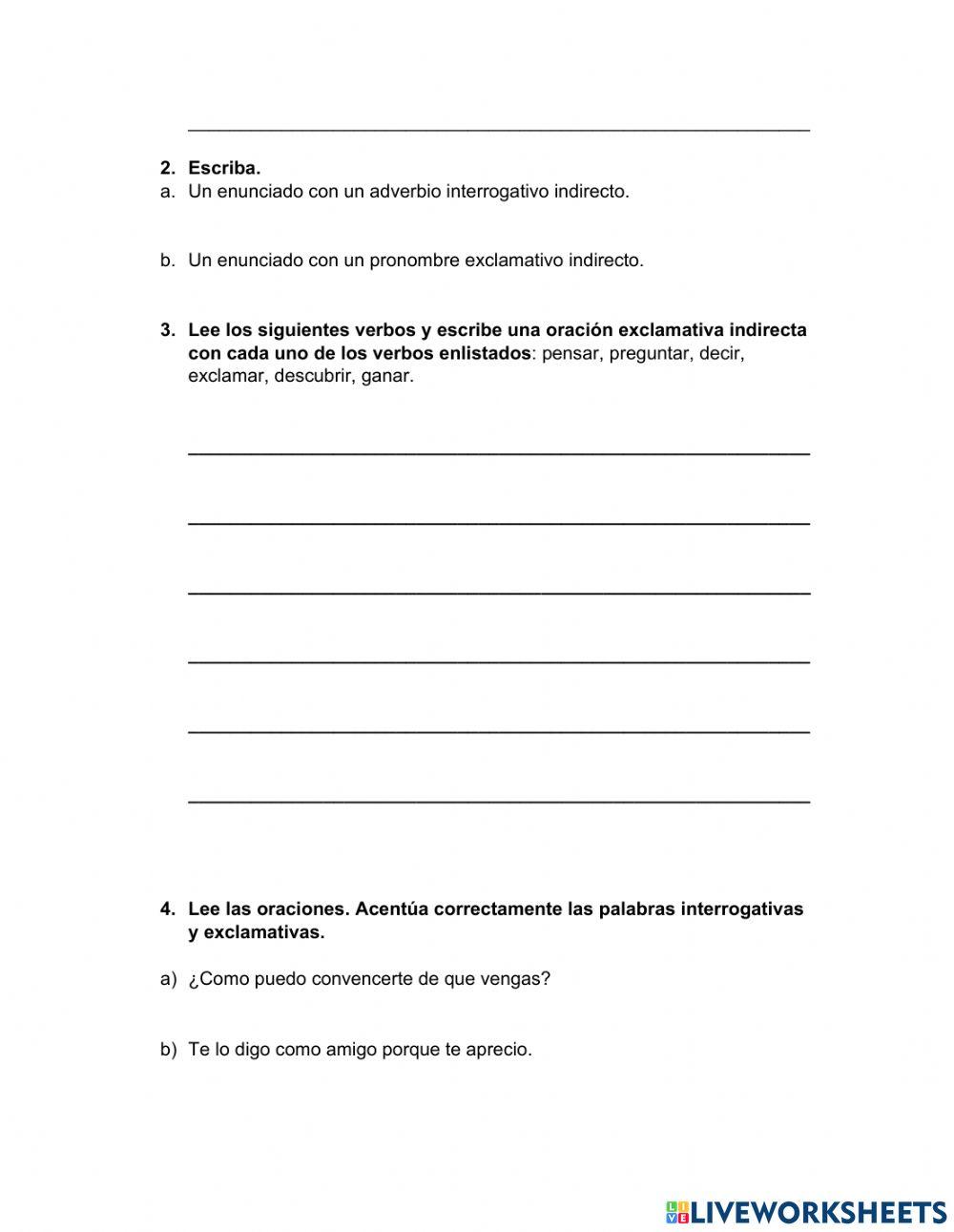 Acentuación en interrogativos y adverbios