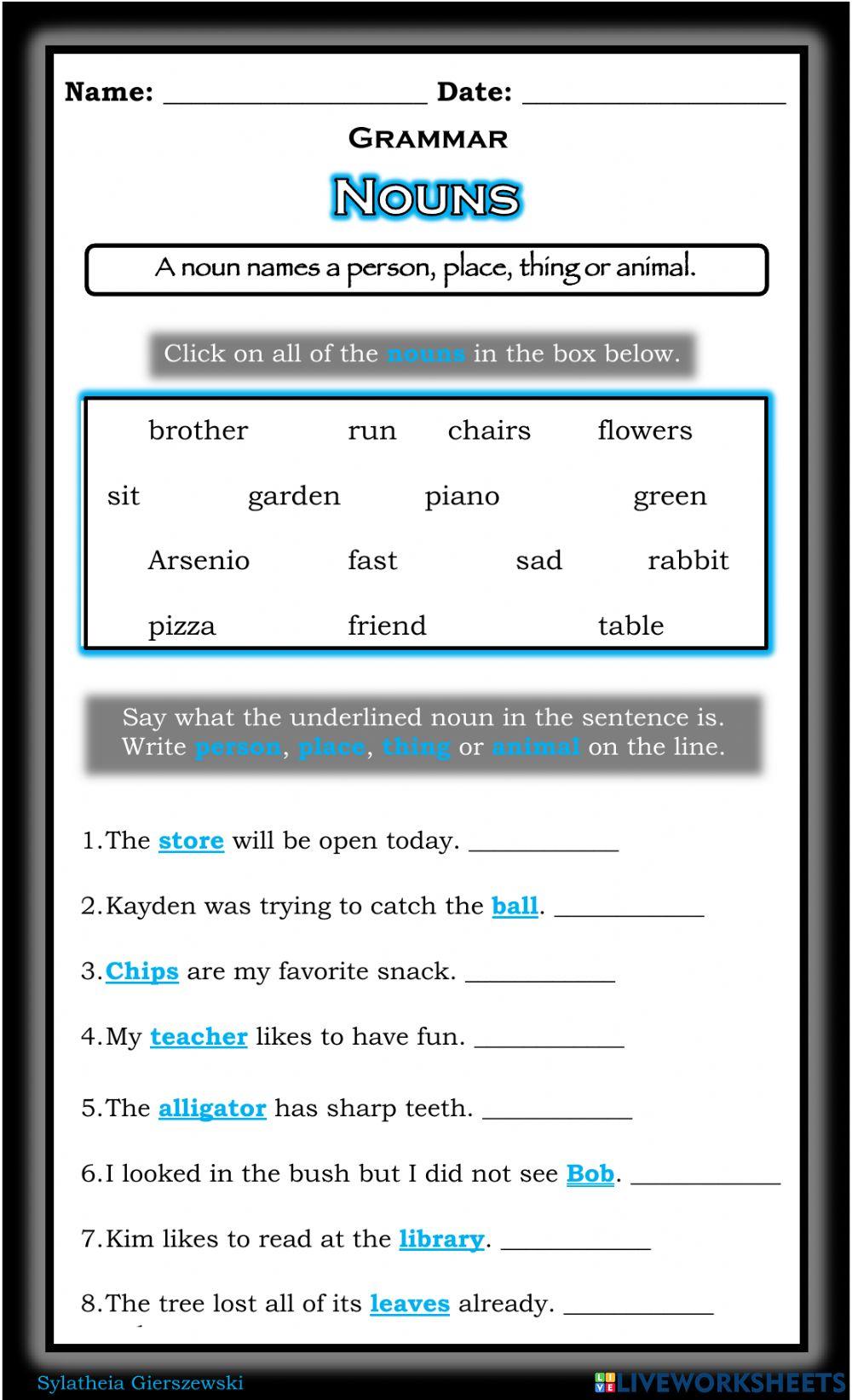 Nouns Nouns