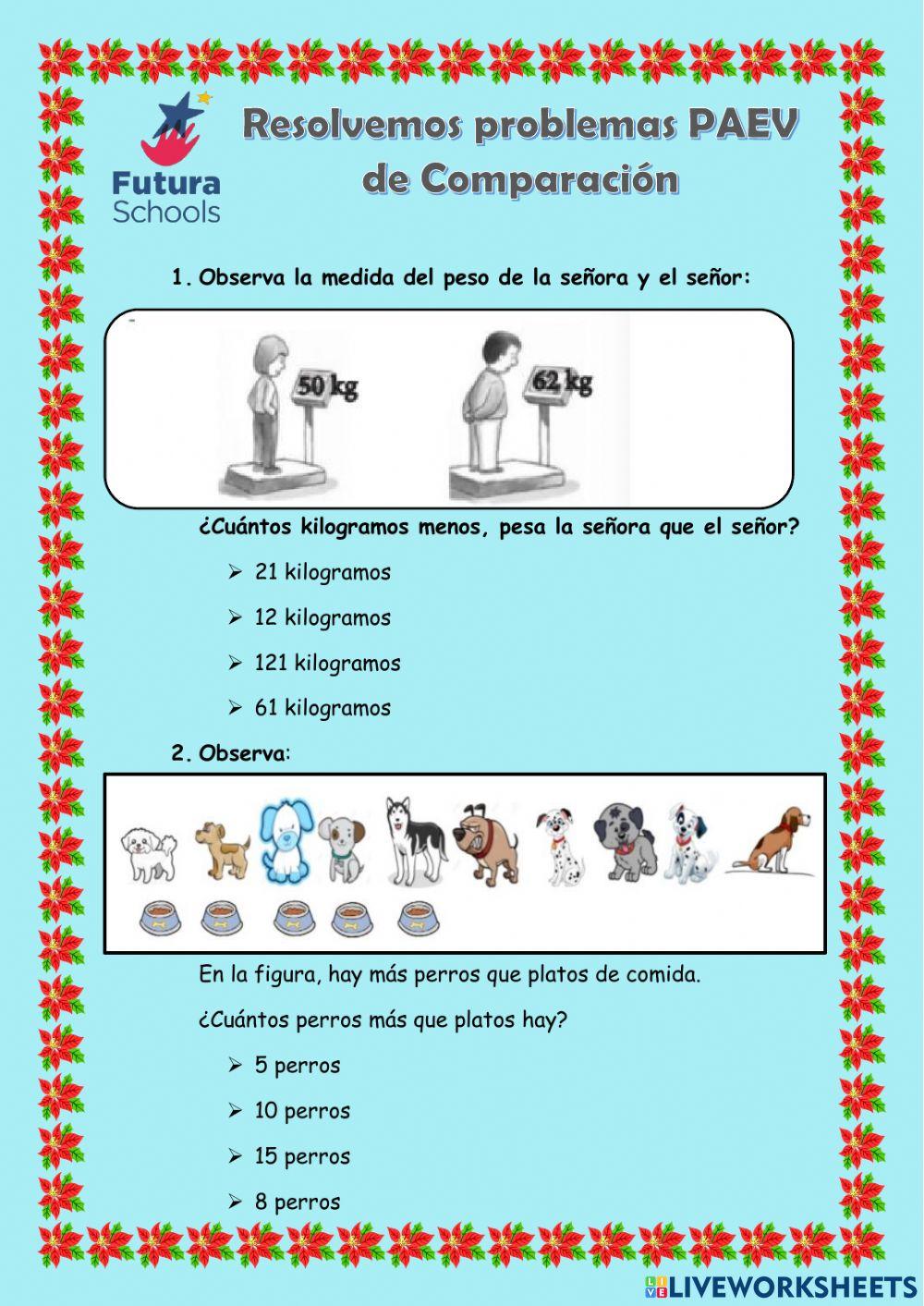 Problemas PAEV Combinación