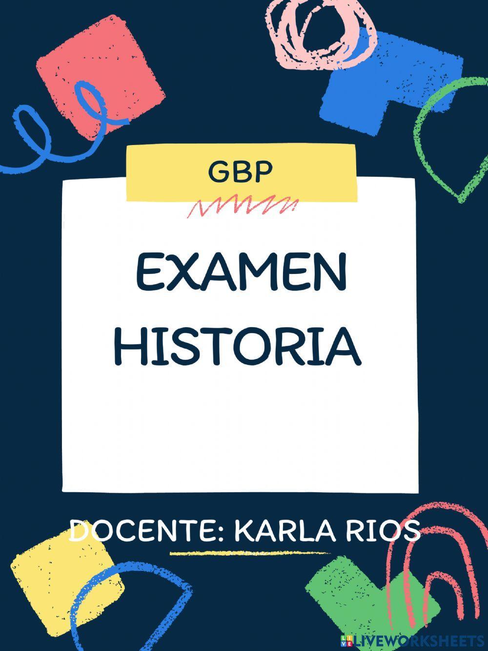 Examen historia