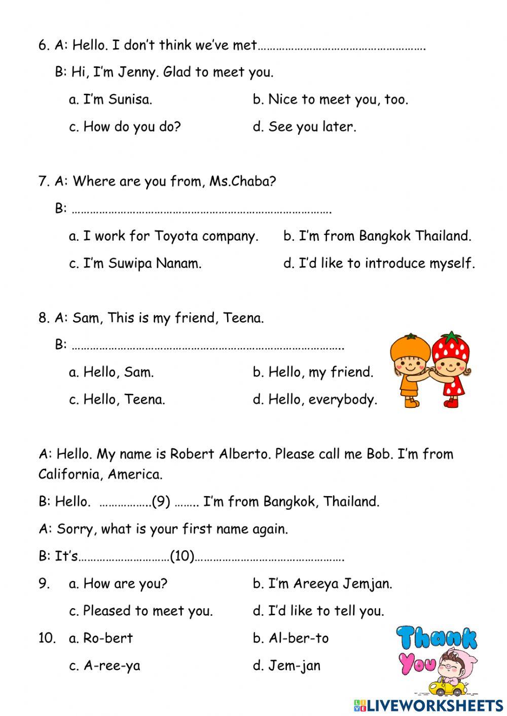 Greeting and Inroduction