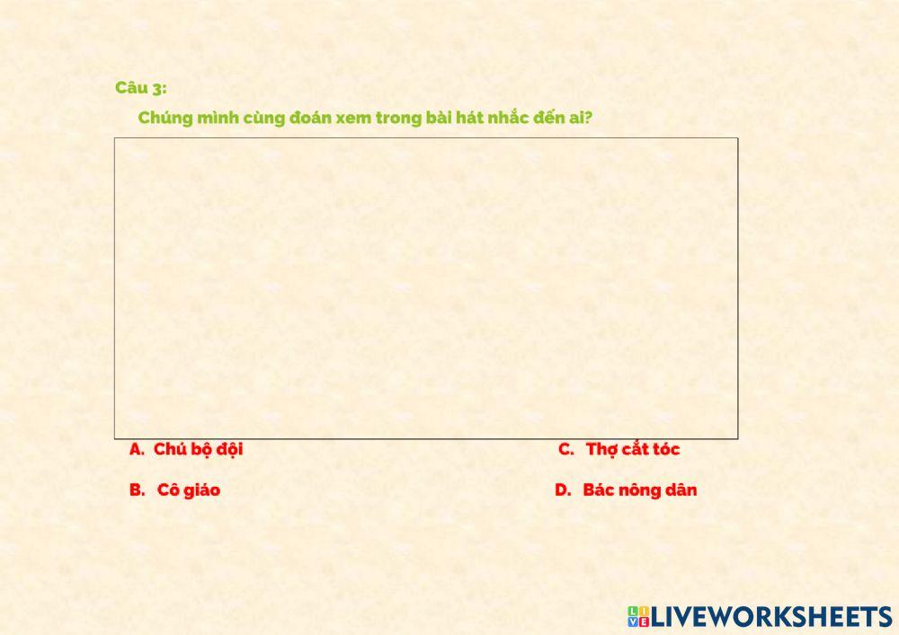 Những bài hát nói nghề nghiệp