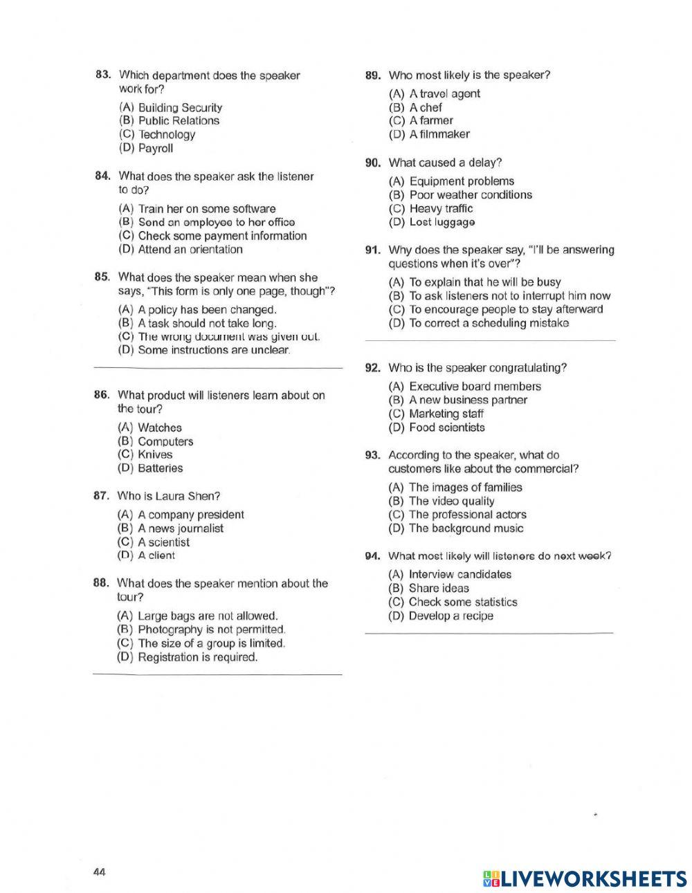 ETS Listening test 2