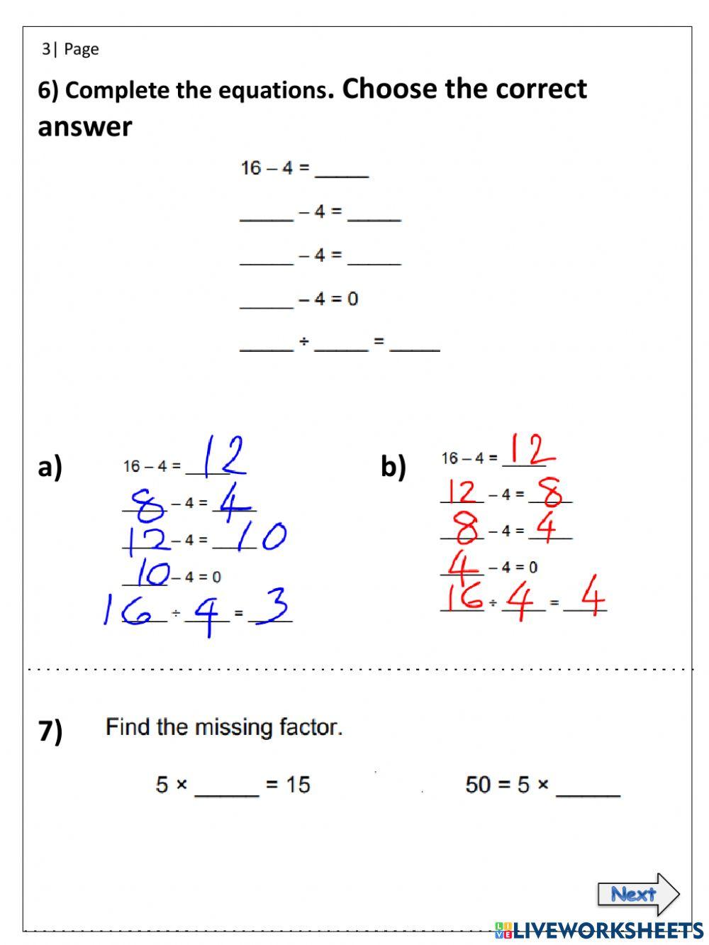 Revision worksheet 2