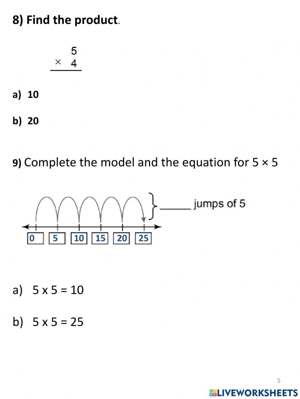 Revision worksheet 2