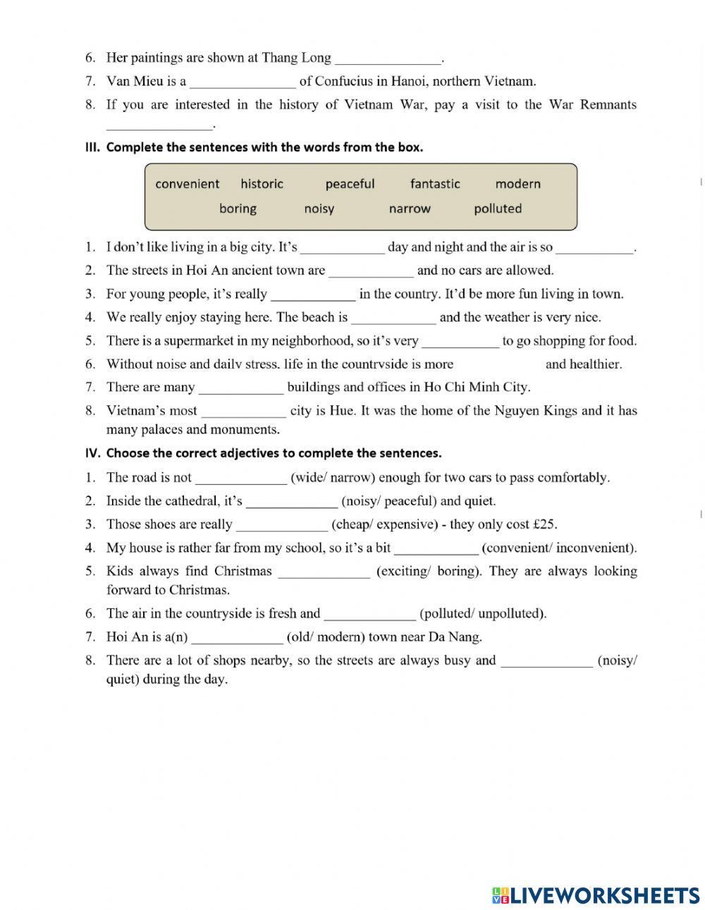 MLH6 - Unit 4 (01) Neighbourhood - Vocab