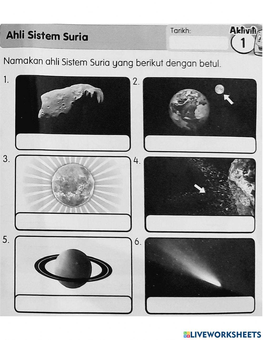 Sistem Suria:Ahli Sistem Suria