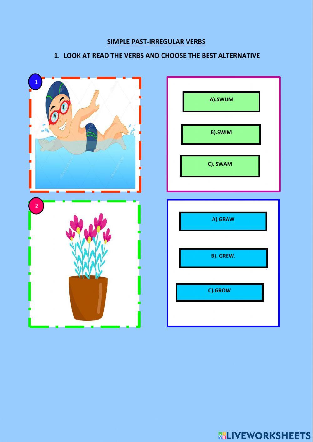 Simple past - irregular verbs