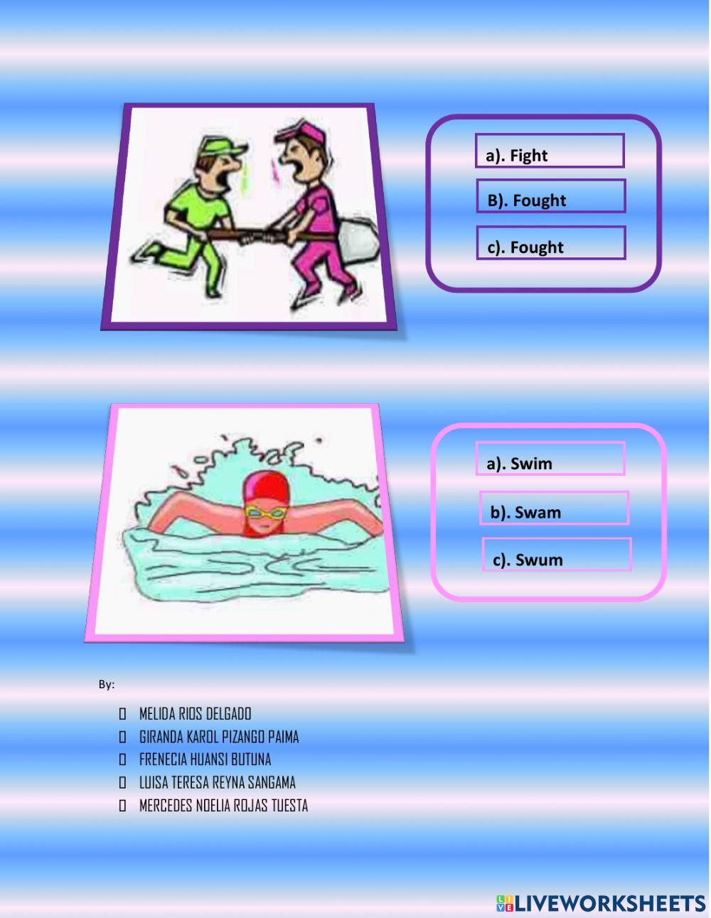 Simple past- IREGULAR VERBS