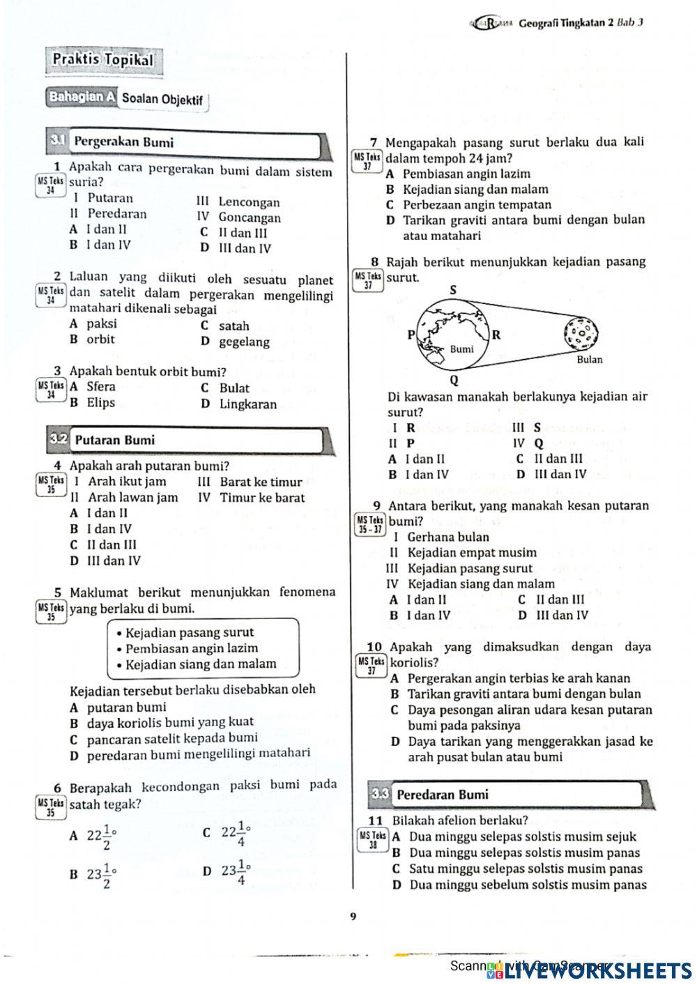 Bab 3 : pengaruh pergerakan bumi terhadap cuaca dan iklim