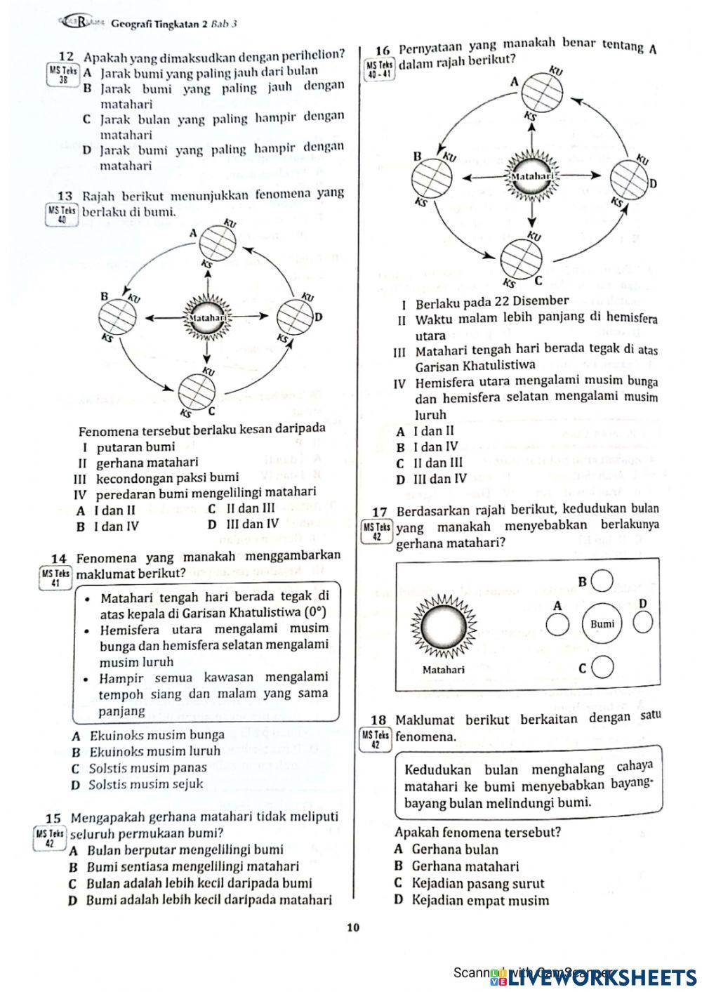 Bab 3 : pengaruh pergerakan bumi terhadap cuaca dan iklim