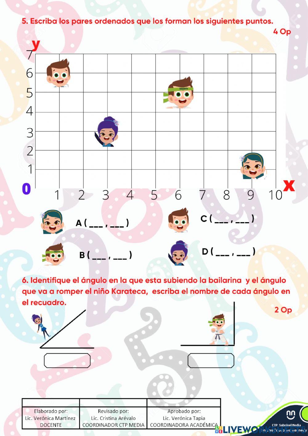 UE KENNEDY - Evaluación 1P Matemática