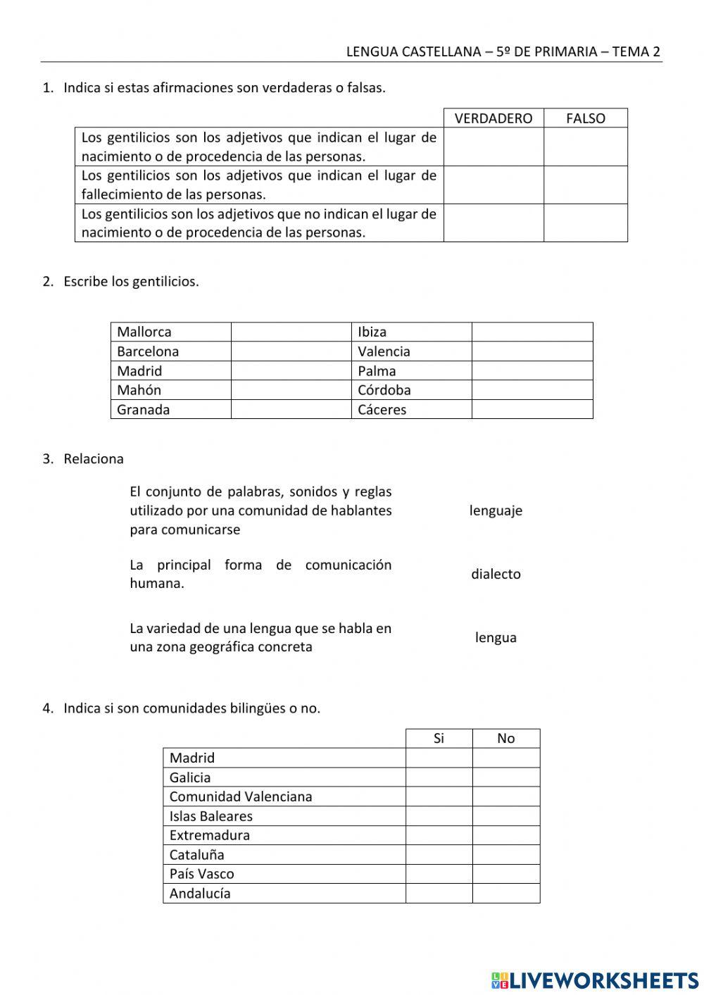 L castellana 5 ep - control tema 2