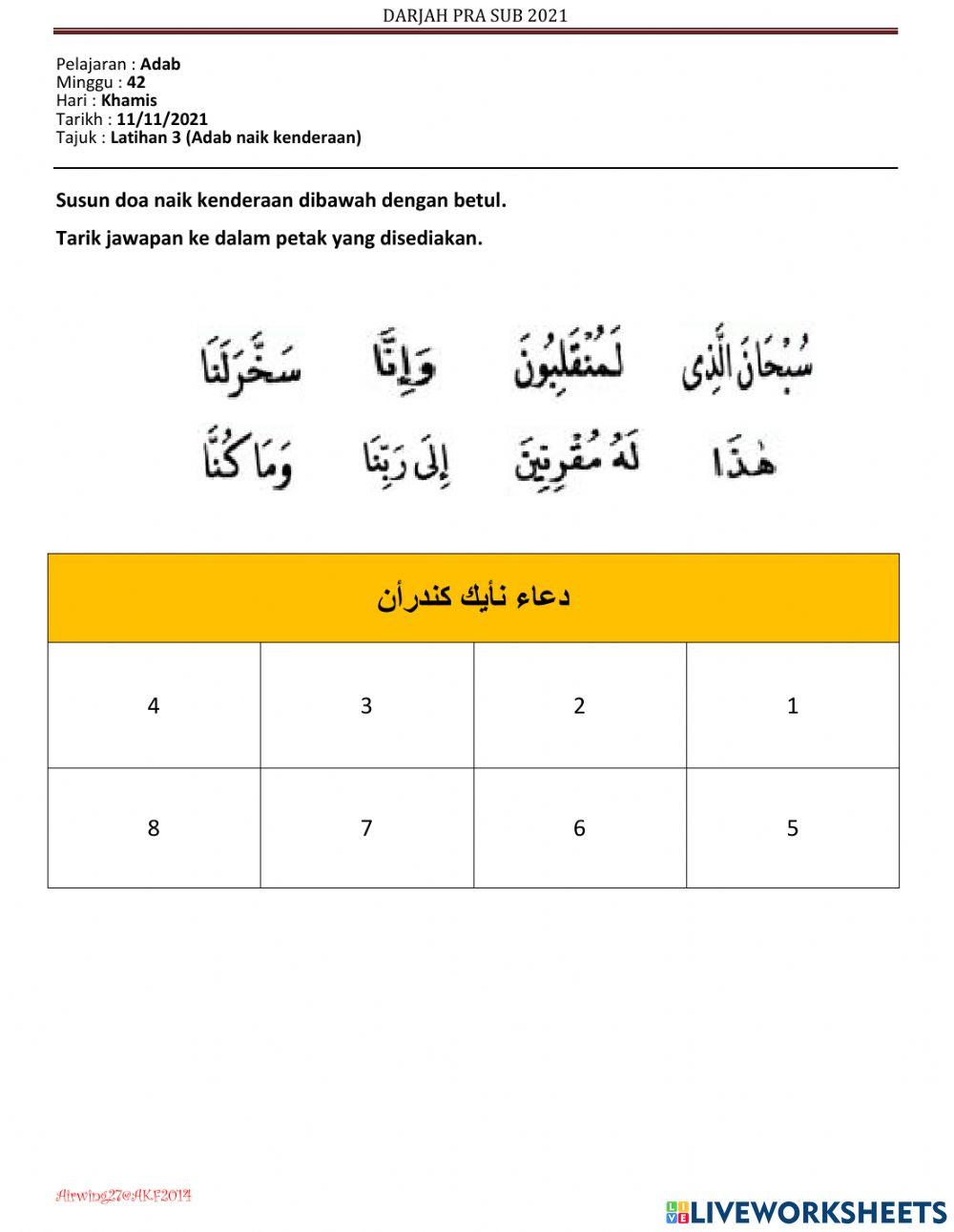 Adab Pra Latihan !-3 Adab Naik Kenderaan