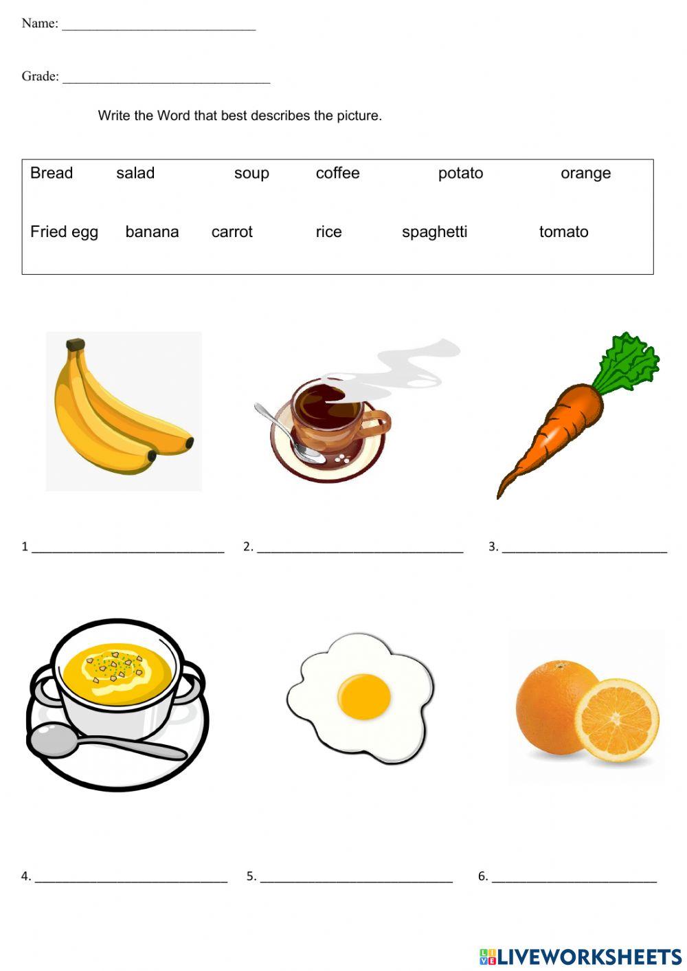 Foods Likes and Dislikes