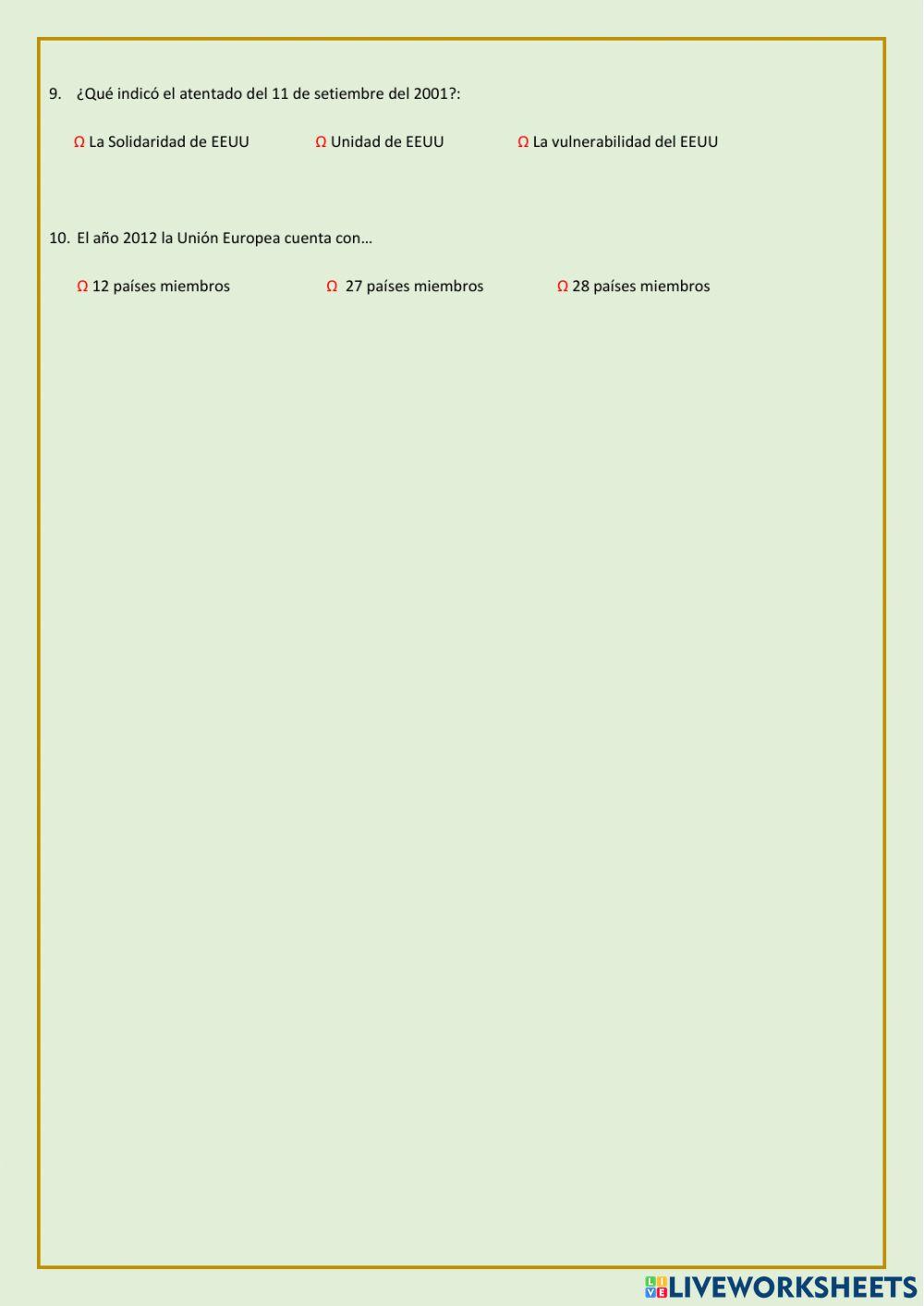 Del mundo unipolar y Europa en el contexto