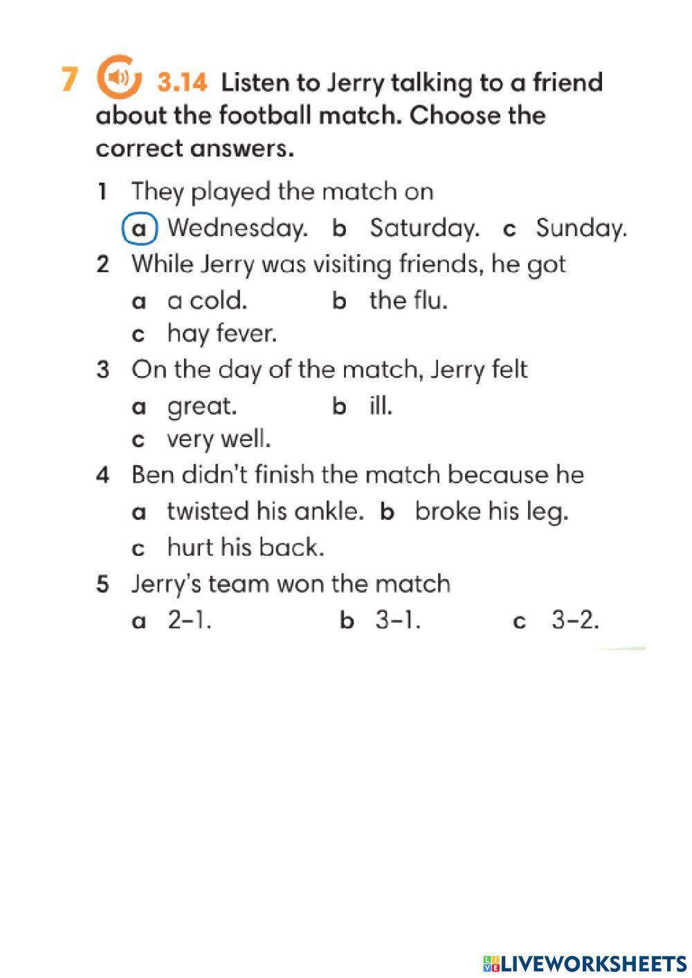 Wider World 2 - Unit 6.5 LISTENING and VOCABULARY (Symptoms and illnesses)