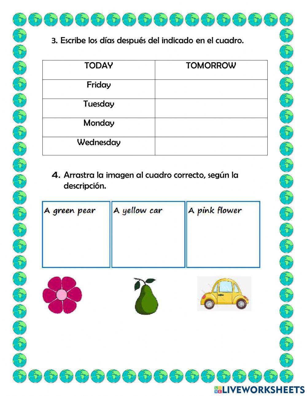 Evaluación de Inglés