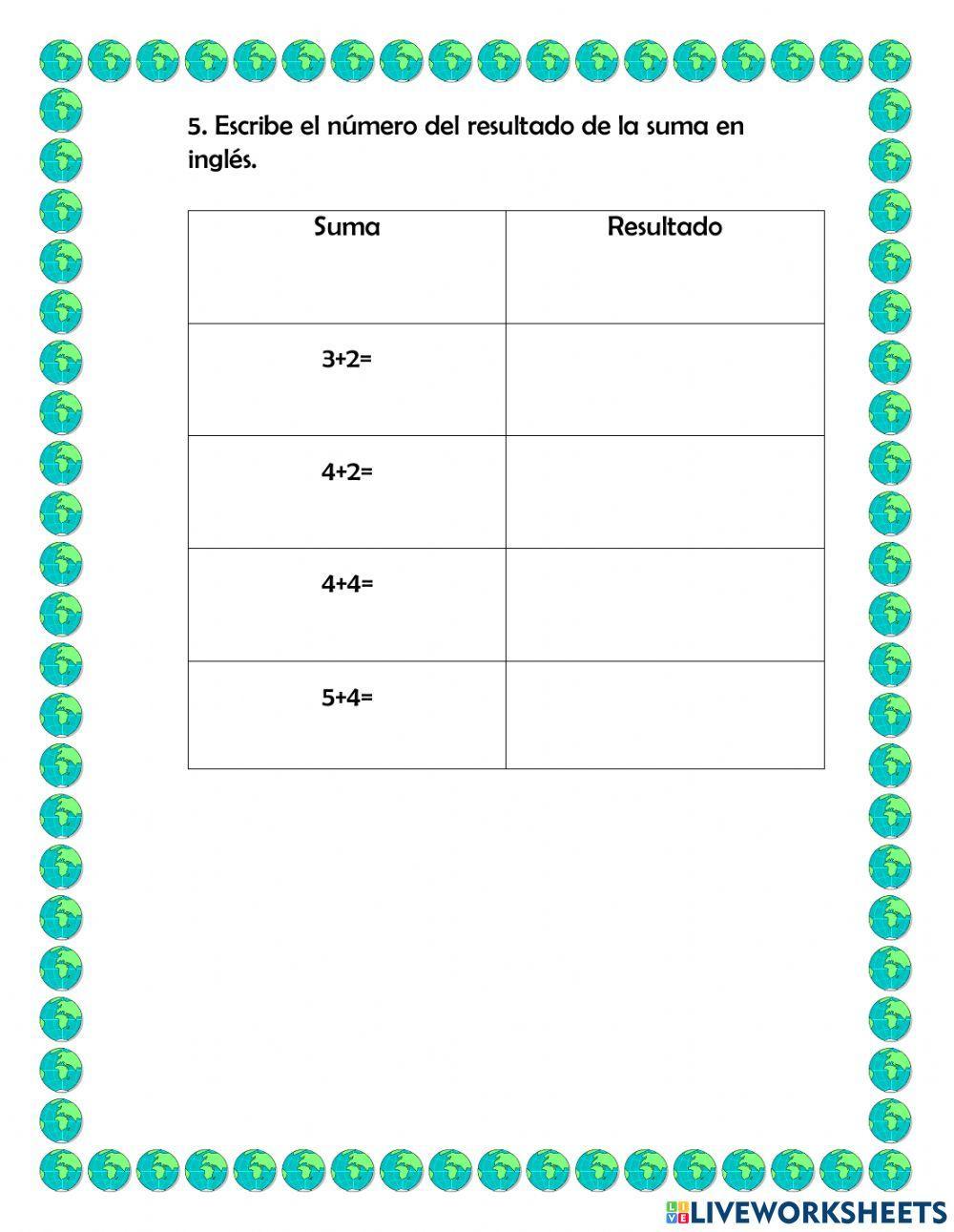 Evaluación de Inglés