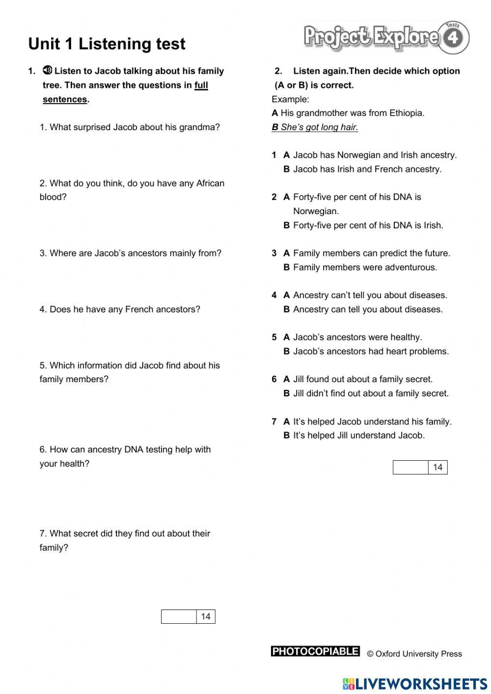 Project explore free interactive worksheets 6770455