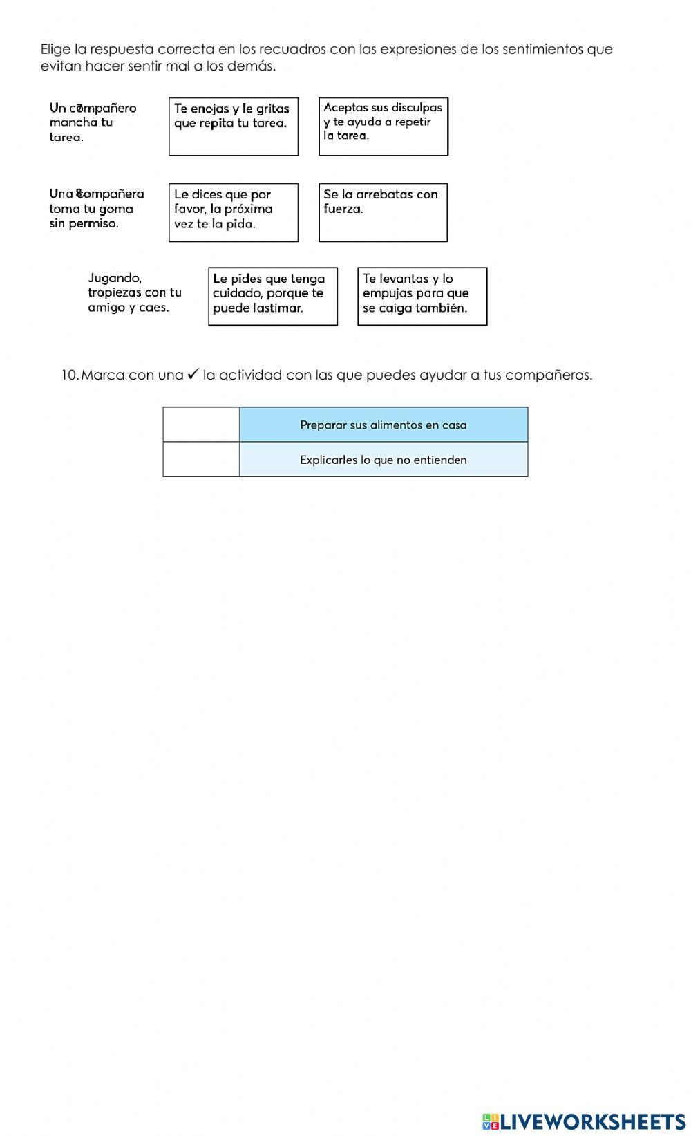 Examen socioemocional