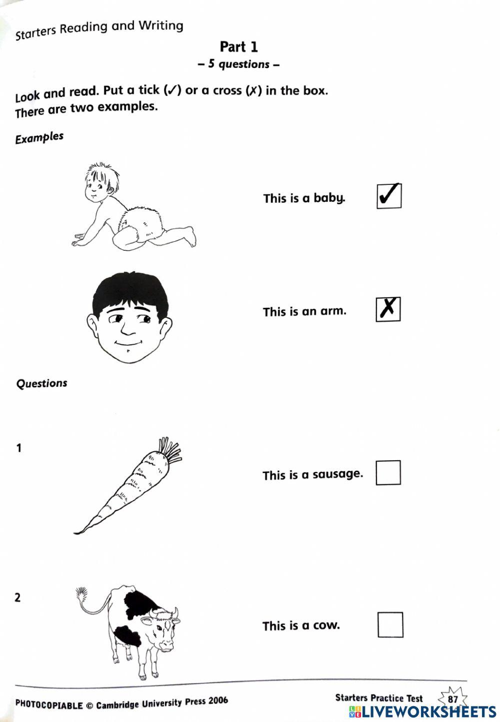 starters readingpt 1