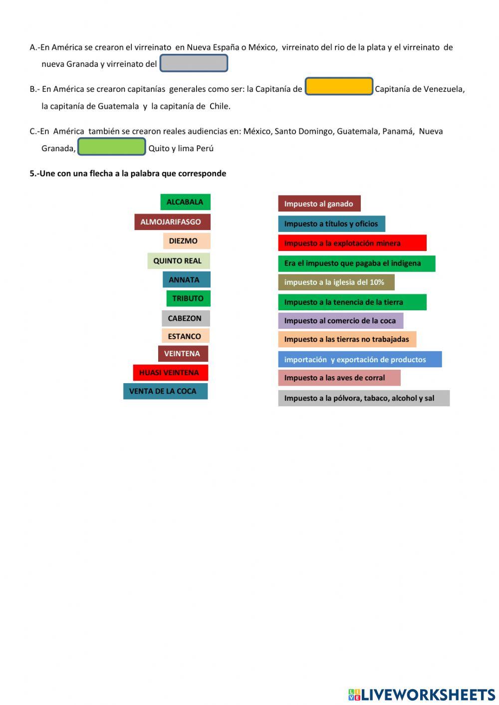 Organizacion politica y administrativa en la colonia