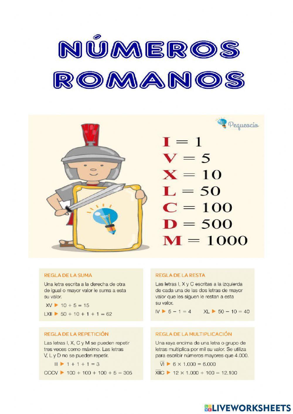 Números romanos 1