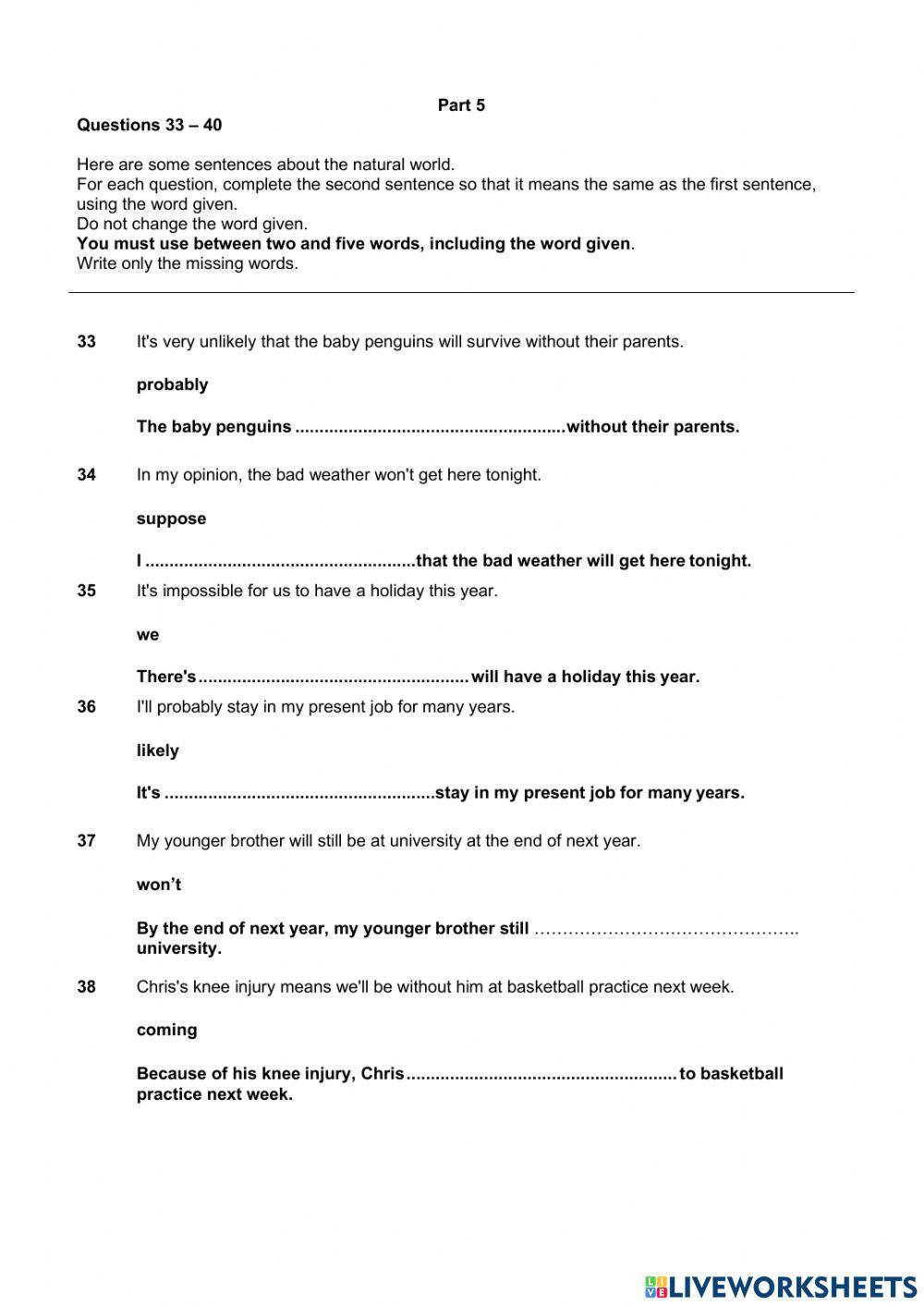  UK - Unit 5 - Empower B2 Test