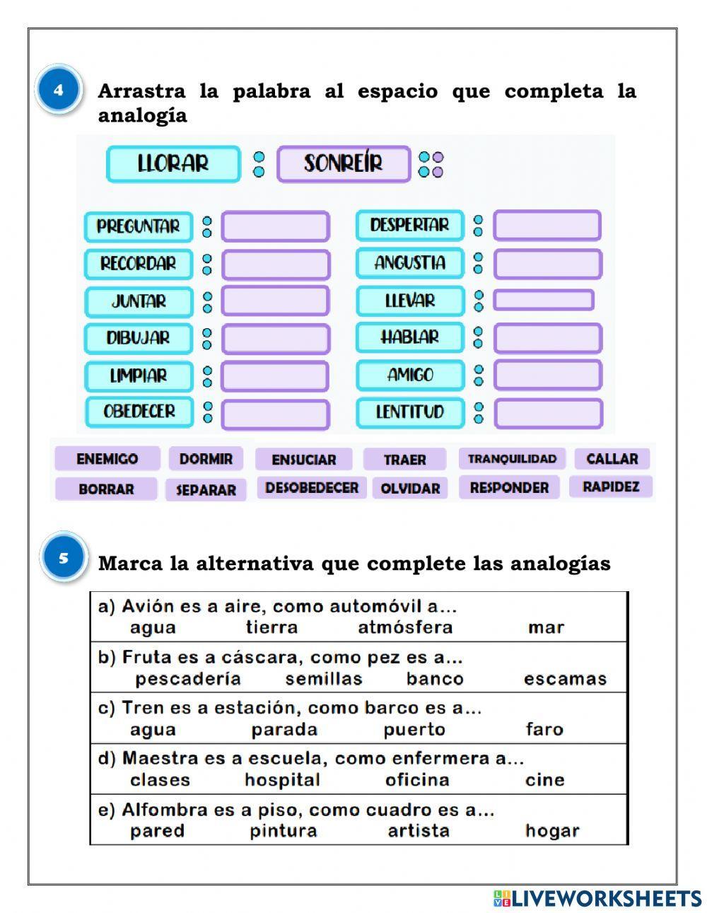 Practica calificada - razonamiento verbal