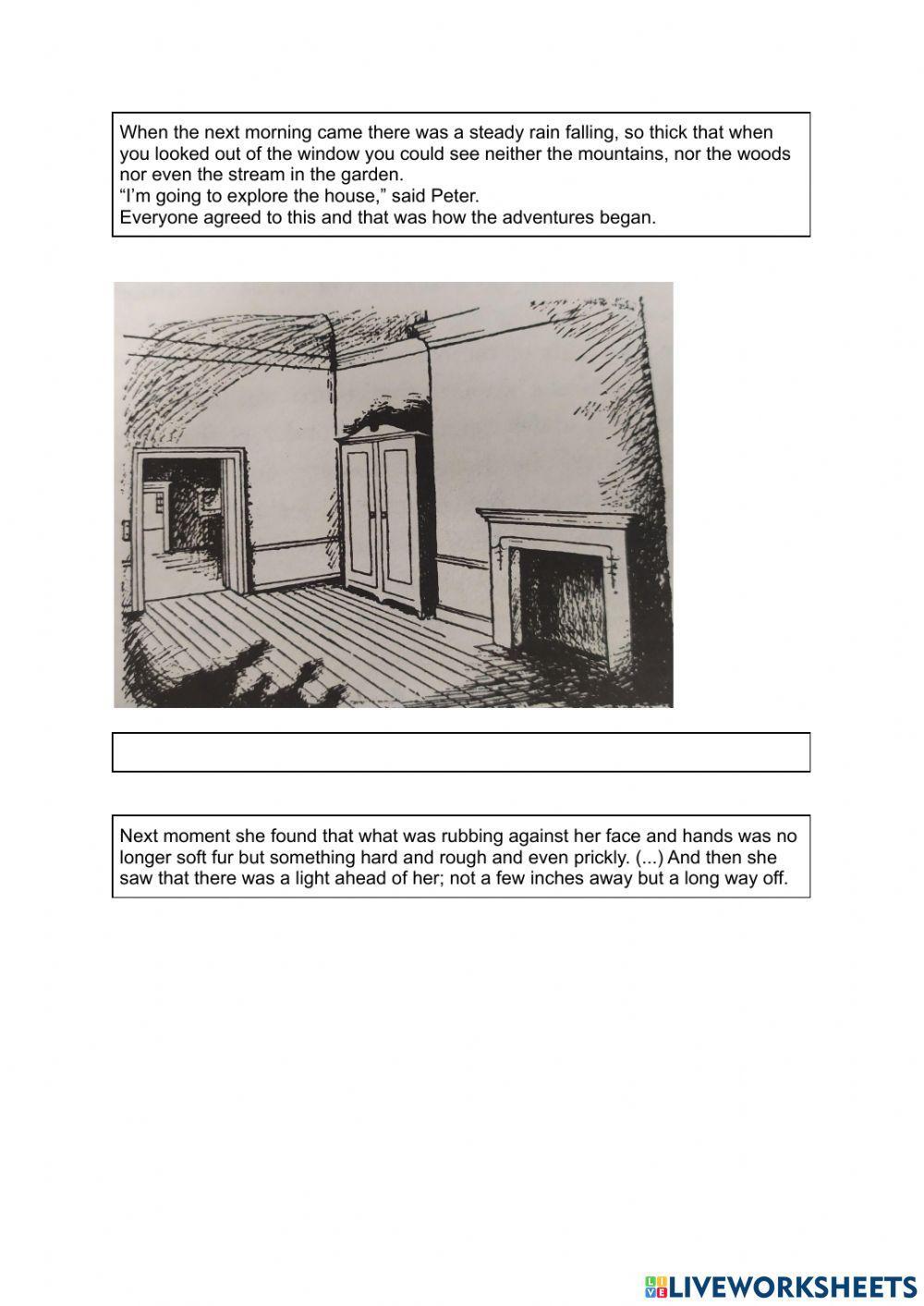 Summary of chapter 1 and 2 Narnia: The Lion, The Witch and the Wardrobe