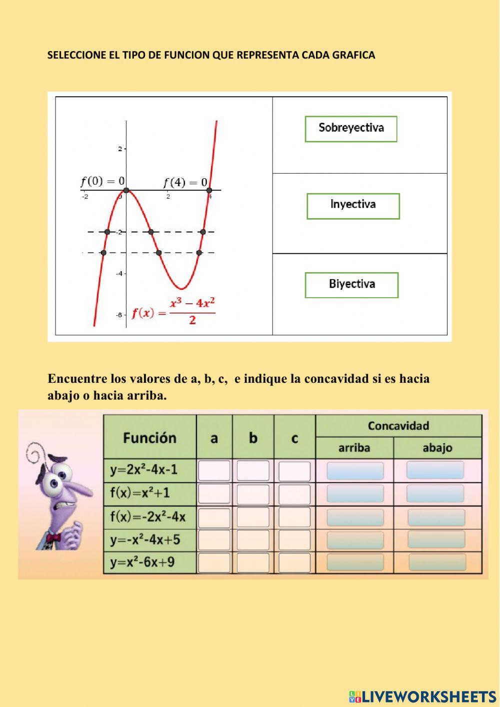 Ecuaciones, funciones cuadratica
