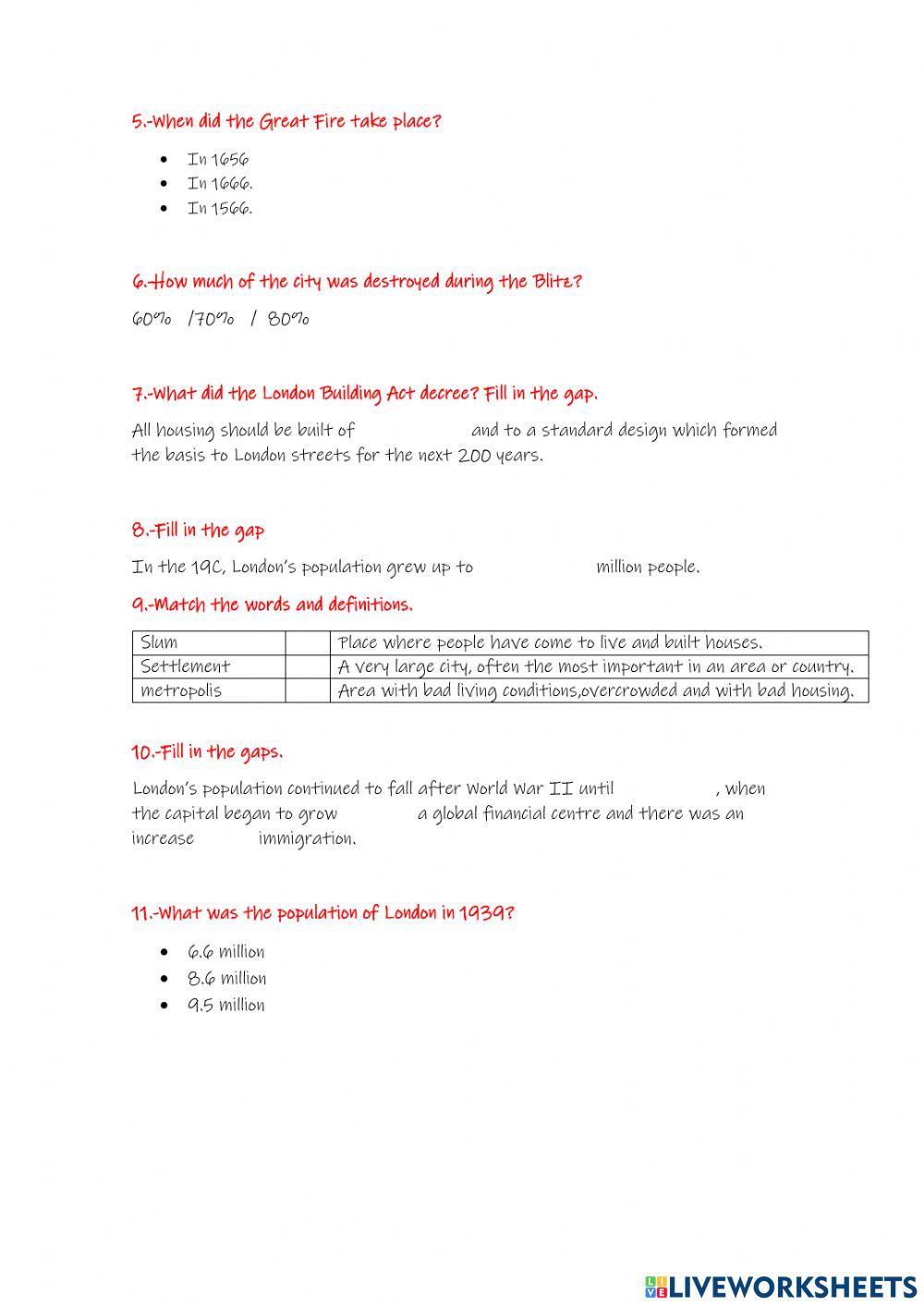 Brief history of LOndon