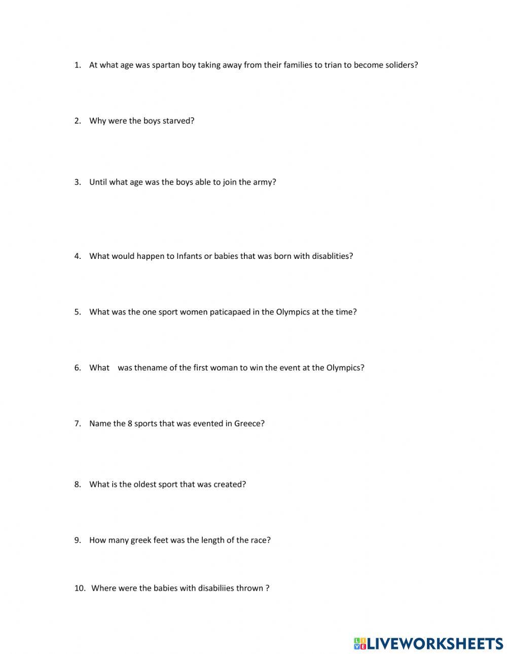 Ancient Greek in sports