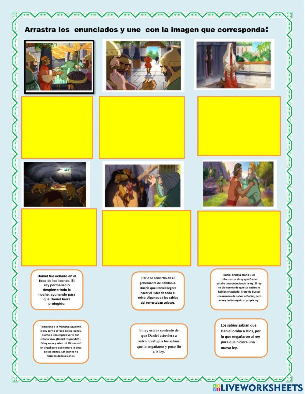 Daniel en el pozo de los leones