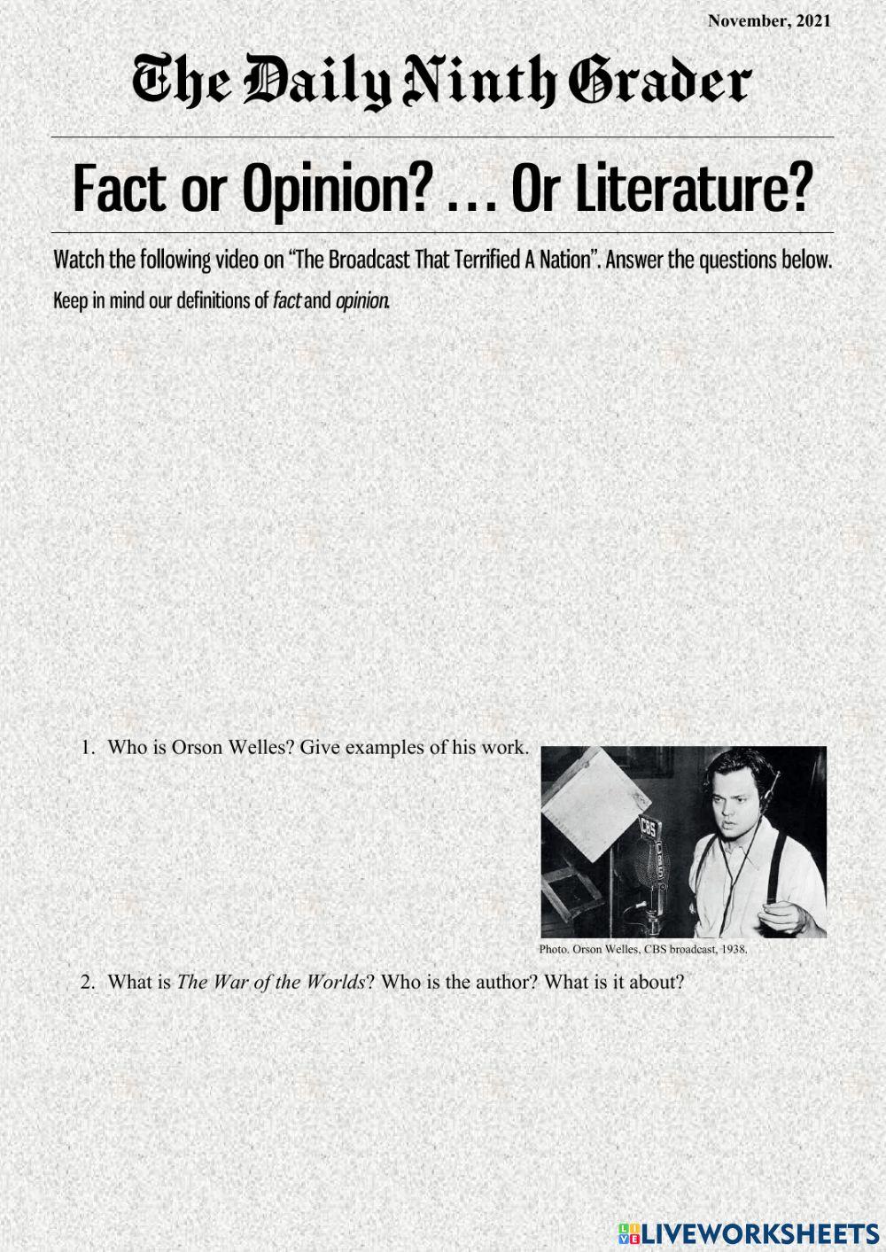 The Broadcast That Terrified A Nation