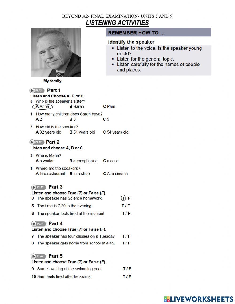 A2 superlatives and comparatives