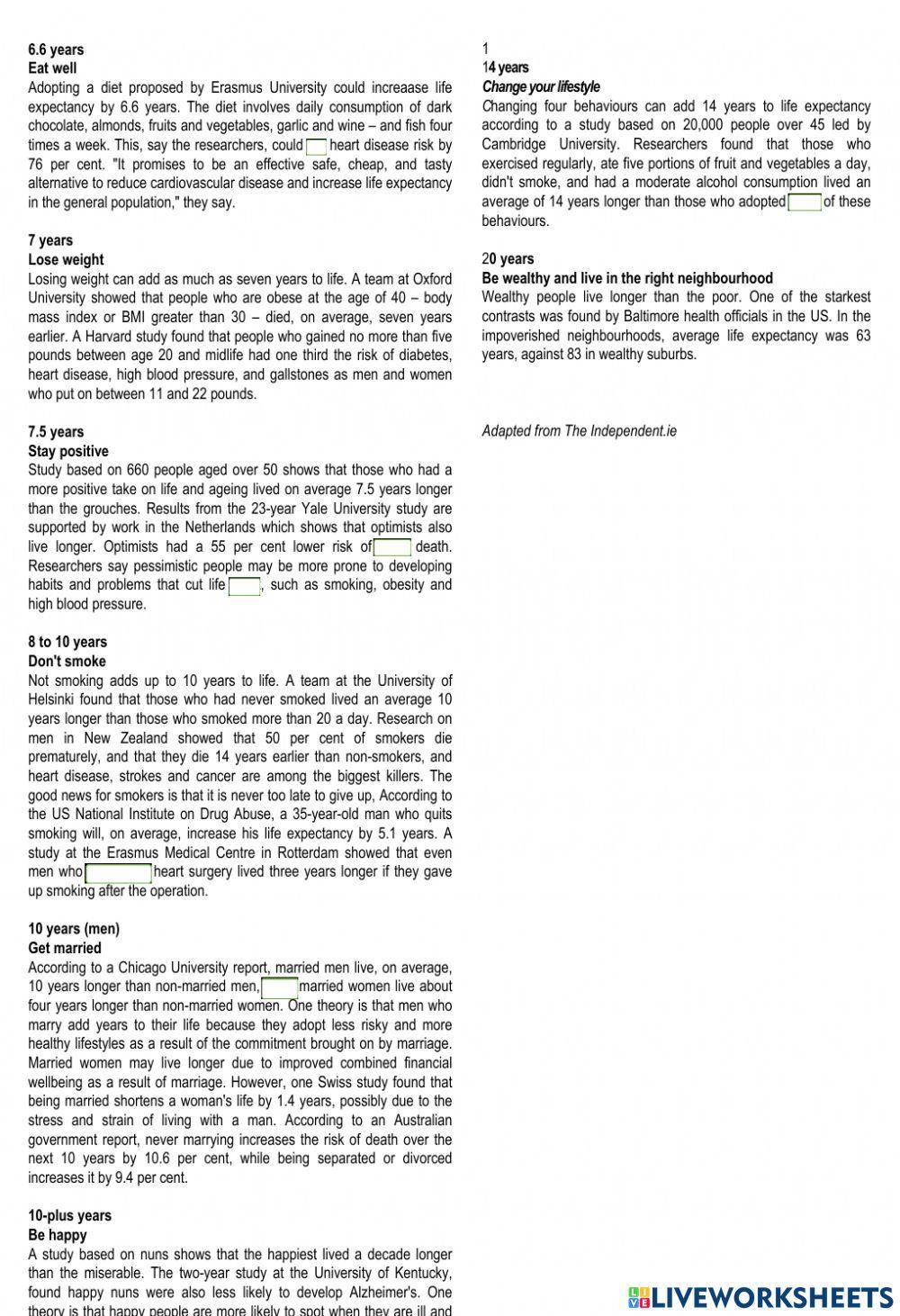 How to live to be 114