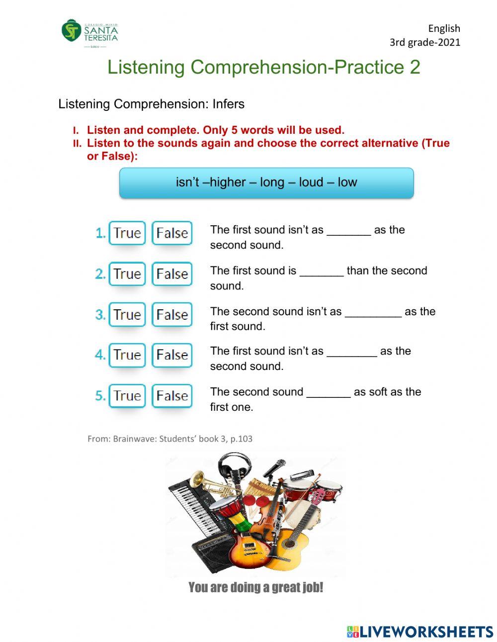 Listening Comprehension 2