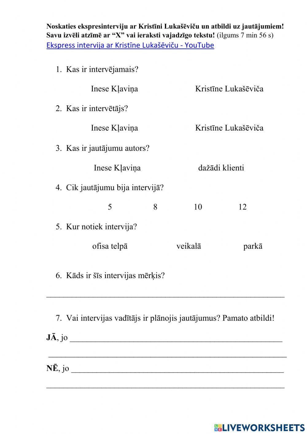 Ekspresintervija 1