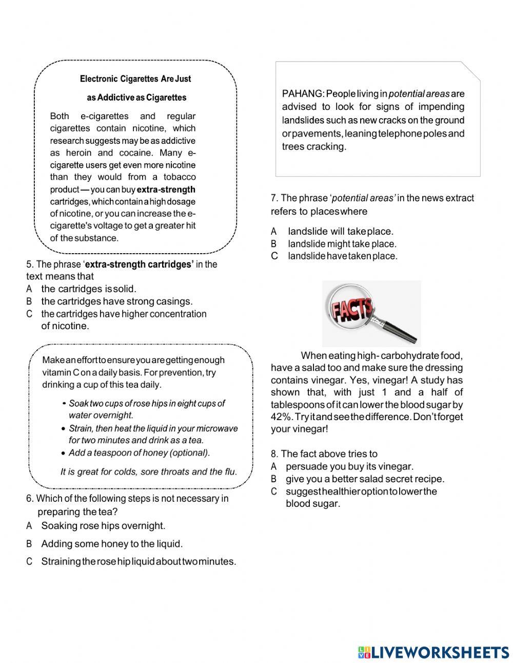 Use of English & Reading