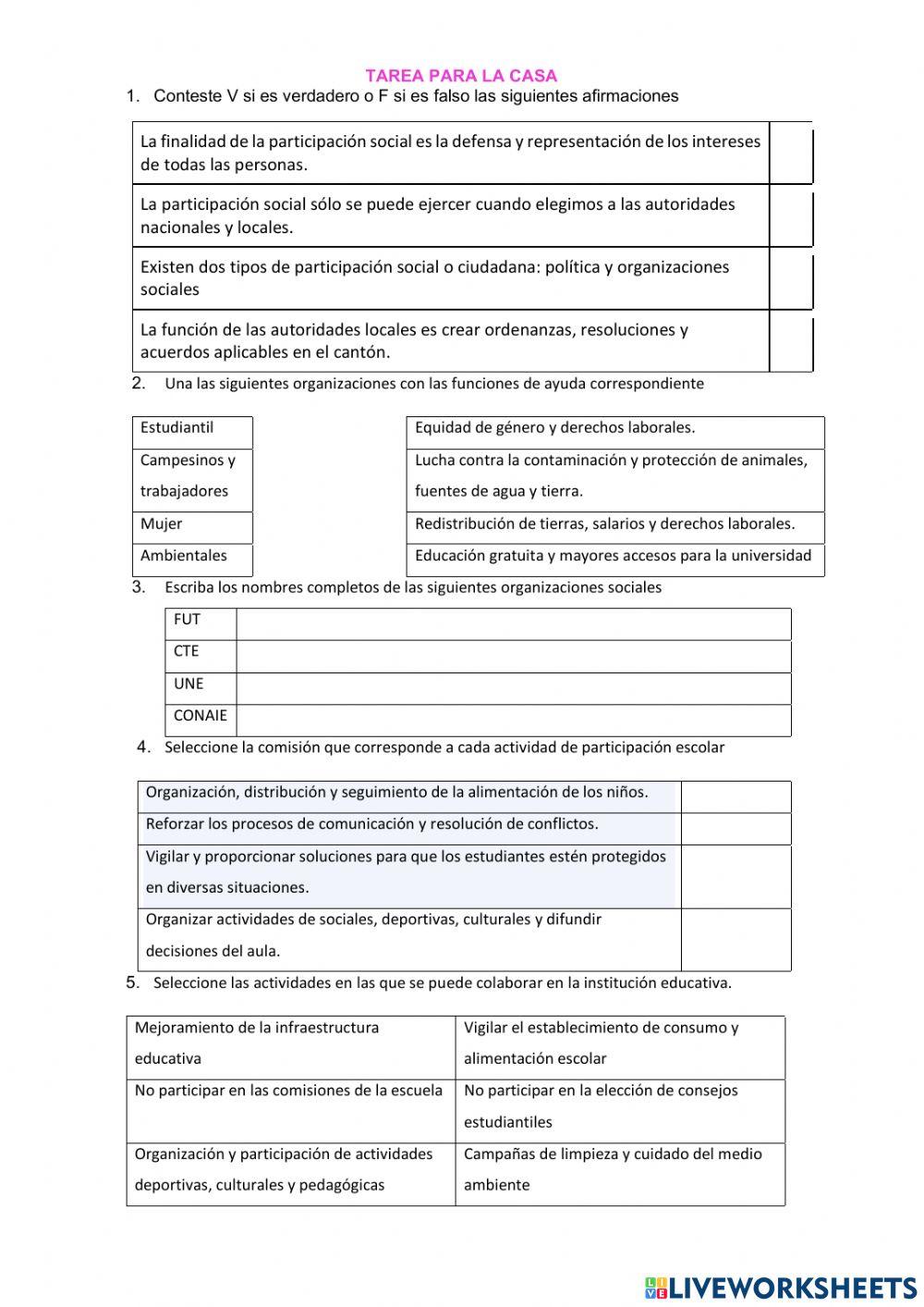 Participación social