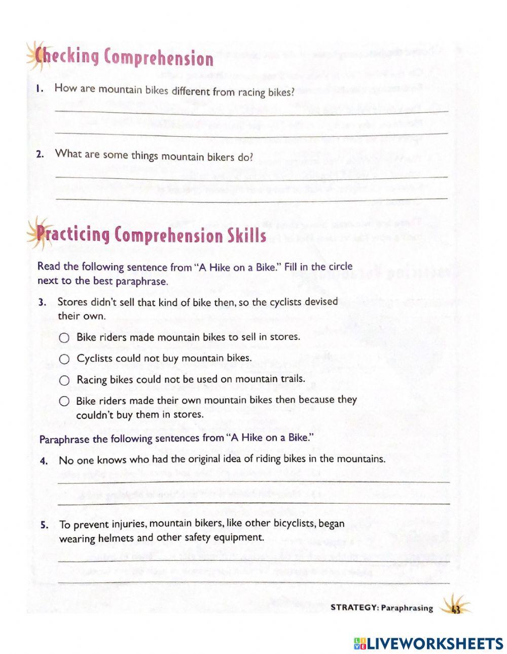 Reading Comprehension