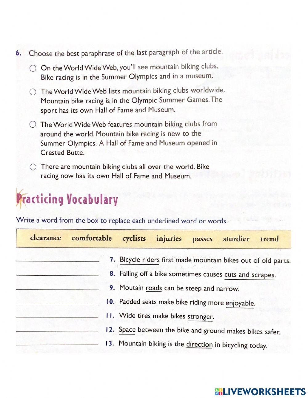 Reading Comprehension