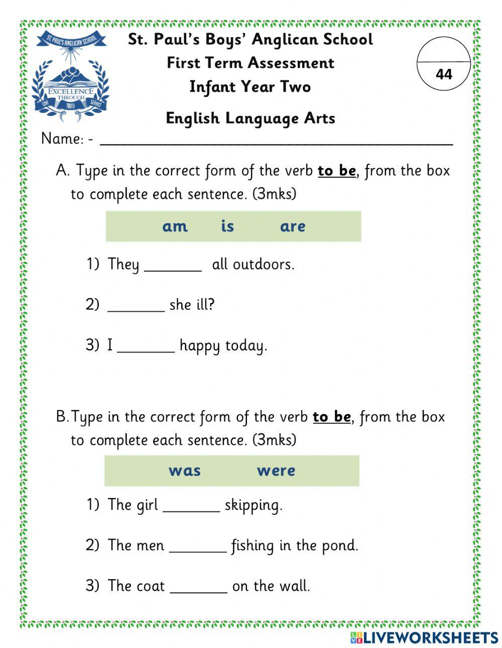 ELA ETT term1 ELA ETT term1