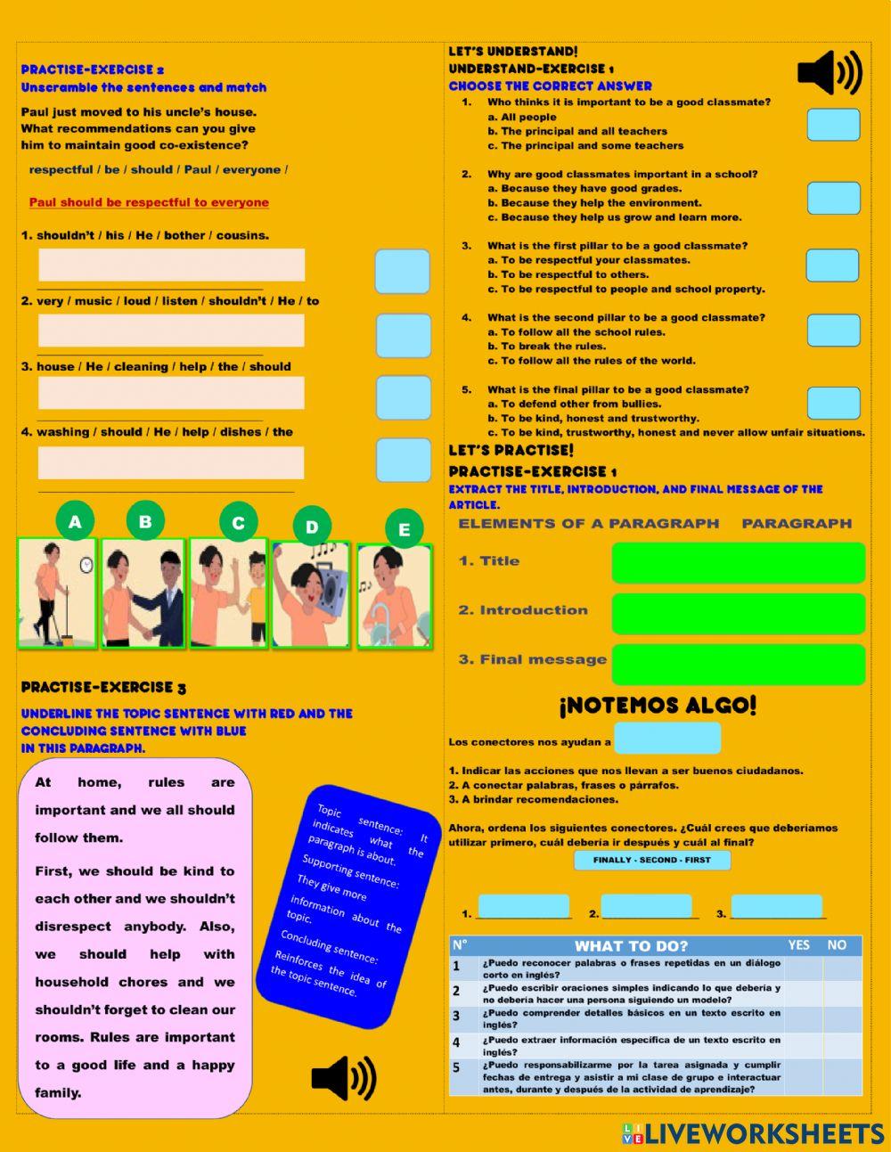 Teenagers are citizens and a good classmate is a good citizen too